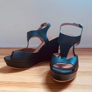 Black BP wedges, never worn, size:9.5